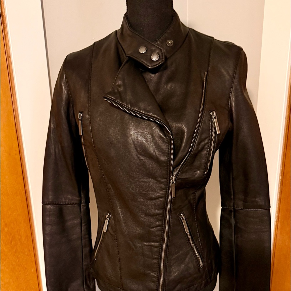 Michael Kors Black Leather Jacket